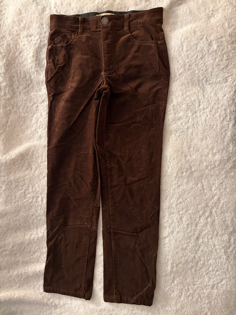 Democracy Women's Brown Corduroy Straight-Leg Pants